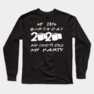 28th Birthday Quarantine Long Sleeve T-Shirt